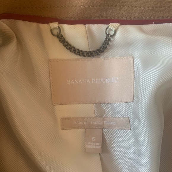 Banana Republic Camel Wool Coat Italian Fabric - Picture 3 of 5